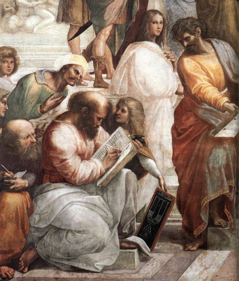 Raffaello - Stanze Vaticane - L-ecole d-Athenes (detail) [04].jpg